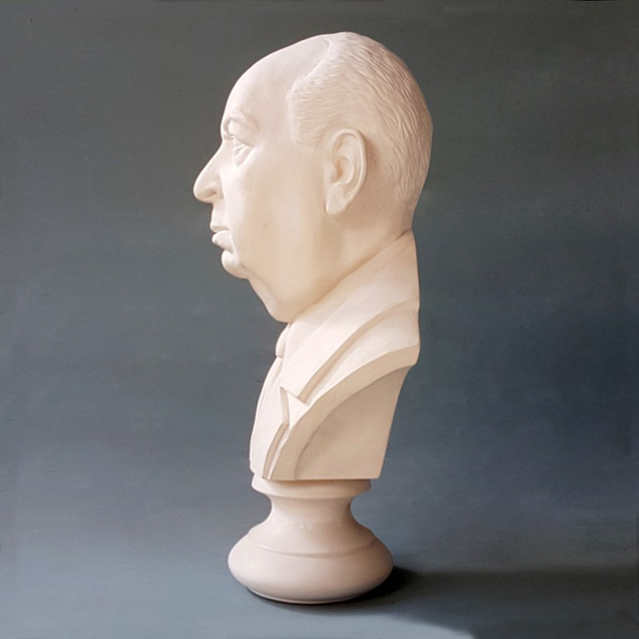 Purchase Alfred Hitchcock, Life Size Bust, hand made by The Modern Souvenir Company.