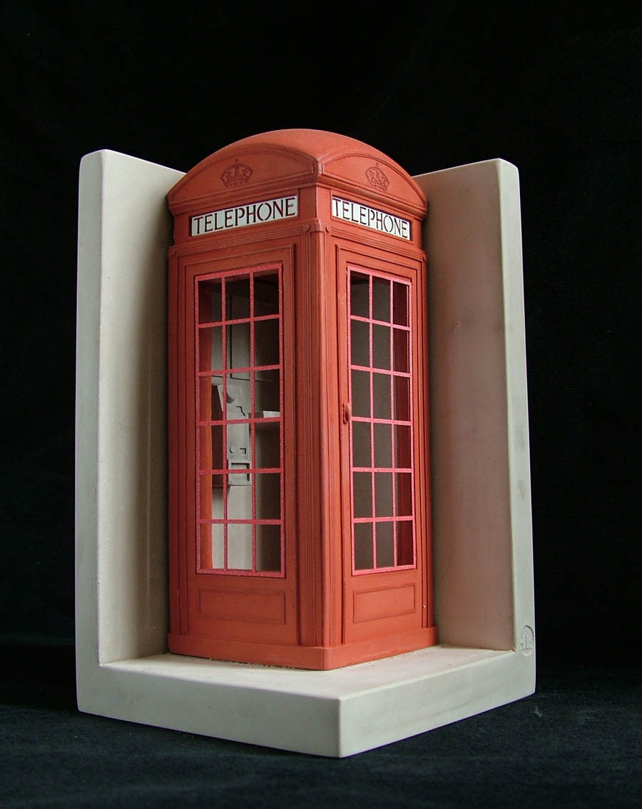 Purchase historical, red British Telephone Box, hand made by The Modern Souvenir Company.