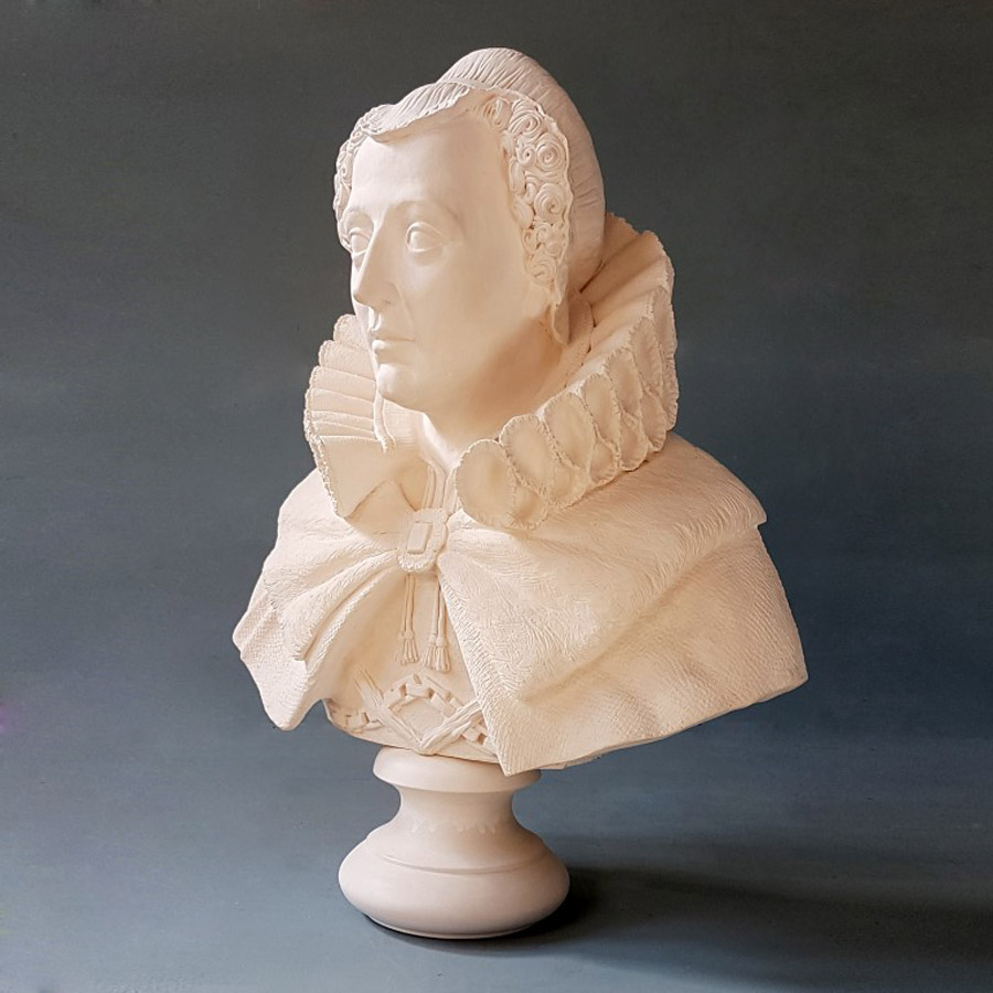 Purchase Mary Queen of Scots, Life Size Bust, hand made by The Modern Souvenir Company.