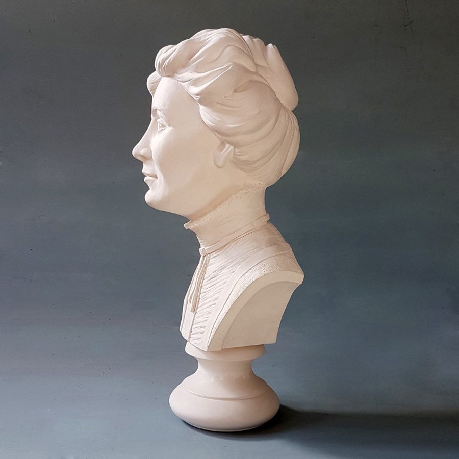 Purchase Emiline Pankhurst, Life Size Bust, hand made by The Modern Souvenir Company.