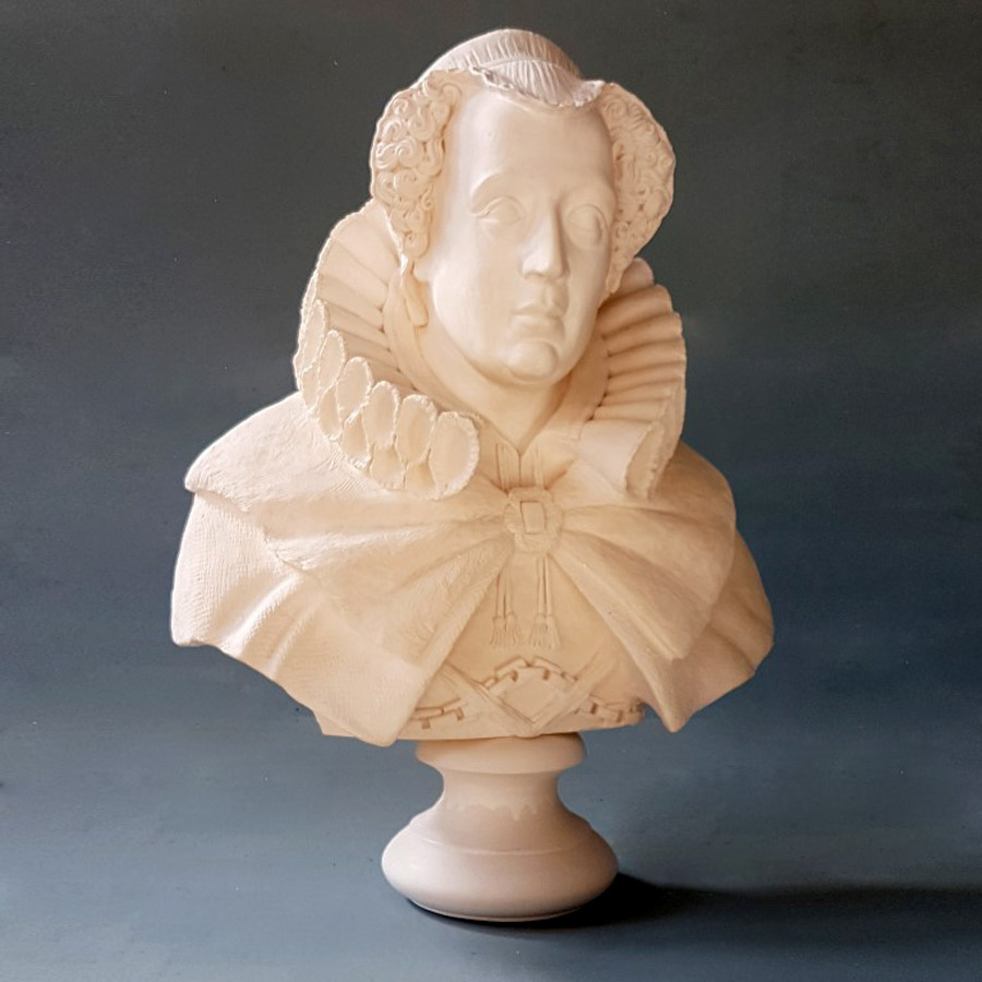 Purchase Mary Queen of Scots, Life Size Bust, hand made by The Modern Souvenir Company.